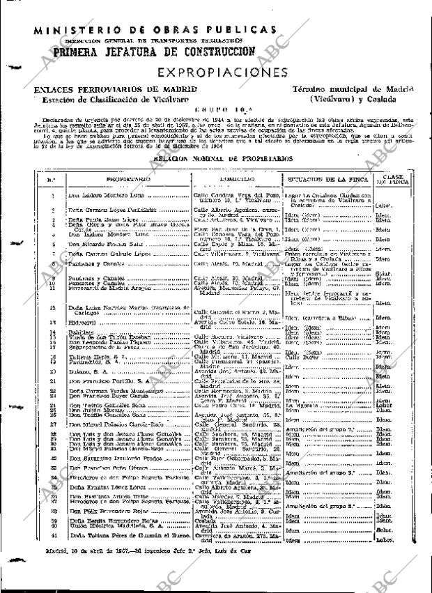 ABC MADRID 14-04-1967 página 134