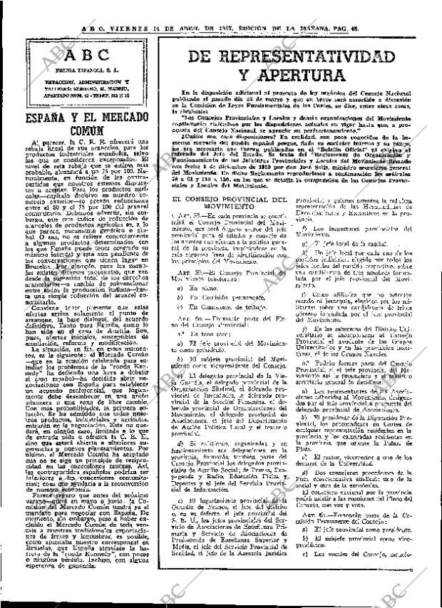 ABC MADRID 14-04-1967 página 48