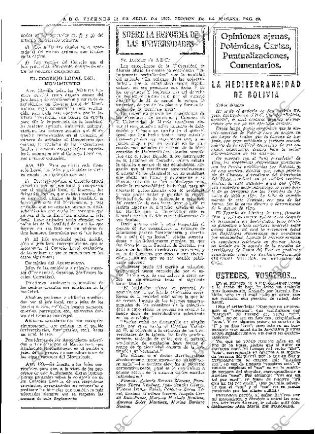 ABC MADRID 14-04-1967 página 49