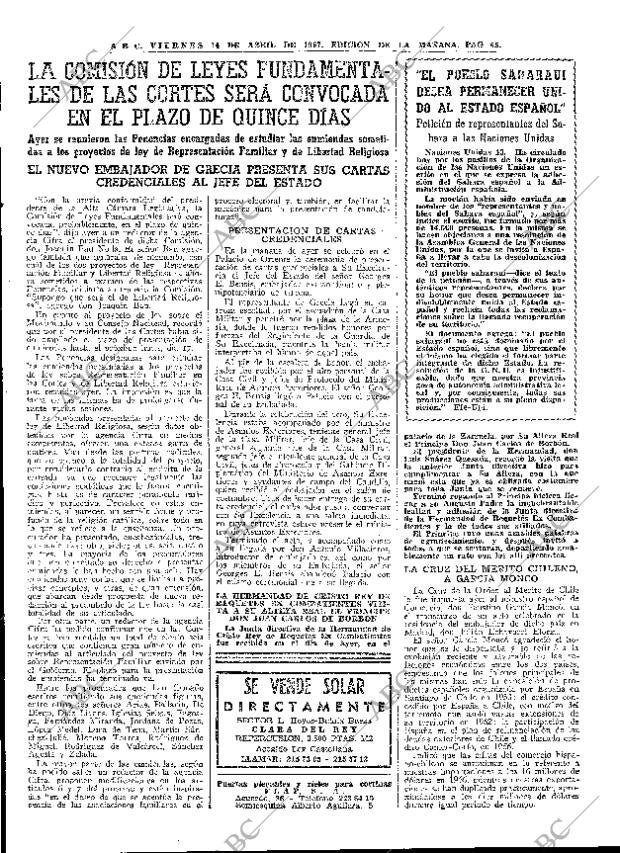 ABC MADRID 14-04-1967 página 65