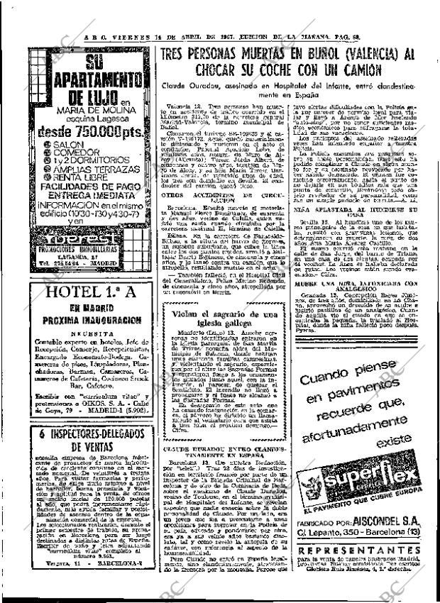 ABC MADRID 14-04-1967 página 68