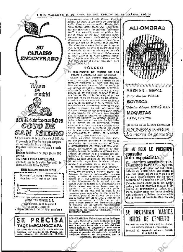 ABC MADRID 14-04-1967 página 76