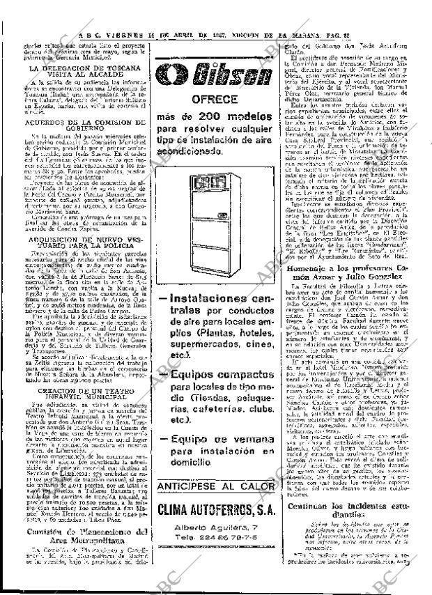 ABC MADRID 14-04-1967 página 82