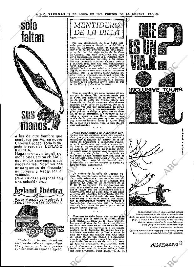 ABC MADRID 14-04-1967 página 84