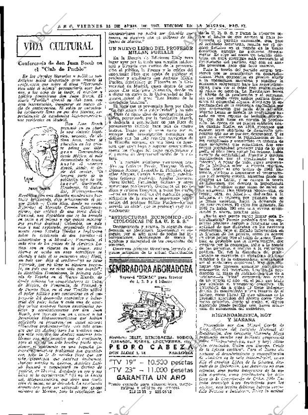 ABC MADRID 14-04-1967 página 87