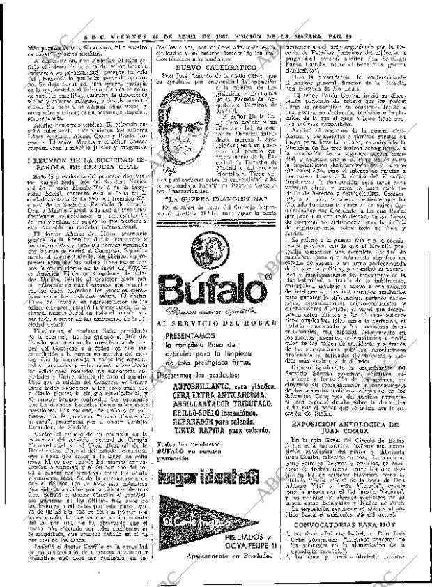 ABC MADRID 14-04-1967 página 89