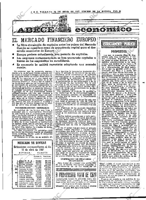 ABC MADRID 14-04-1967 página 97