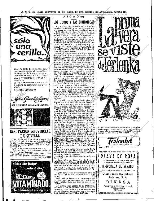 ABC SEVILLA 16-04-1967 página 116