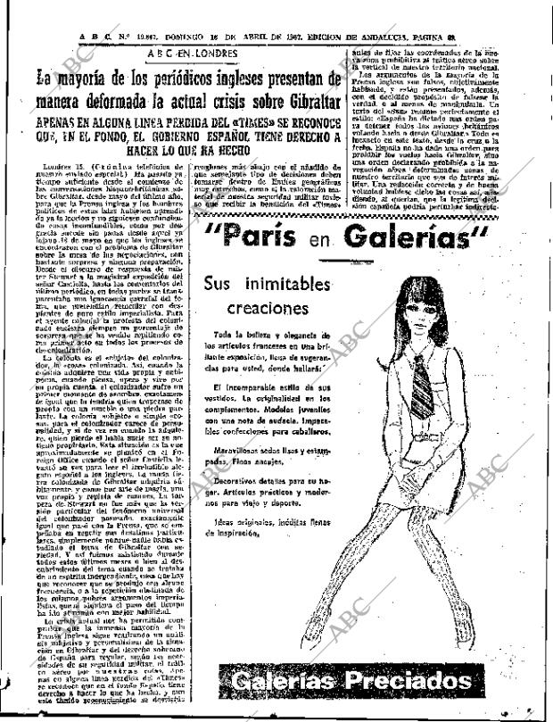 ABC SEVILLA 16-04-1967 página 69