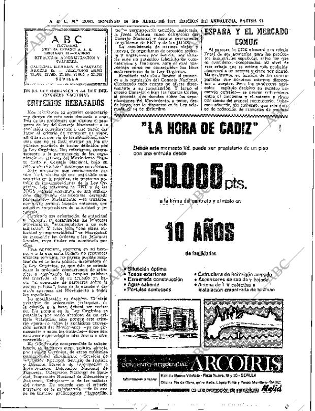 ABC SEVILLA 16-04-1967 página 71