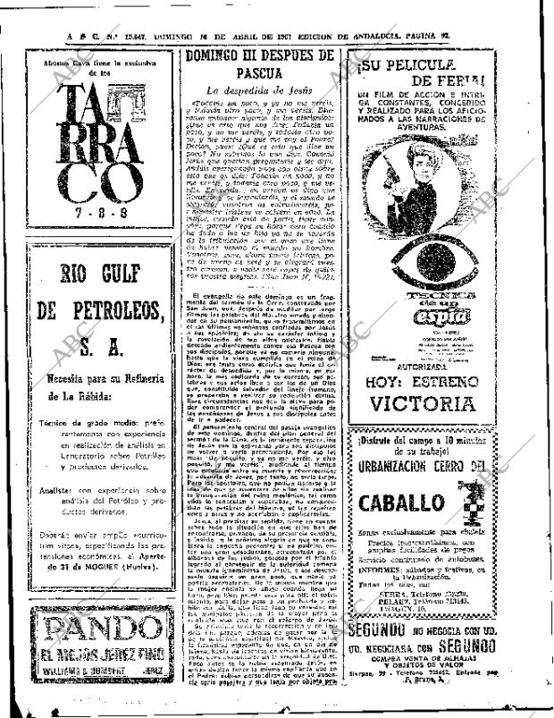 ABC SEVILLA 16-04-1967 página 92