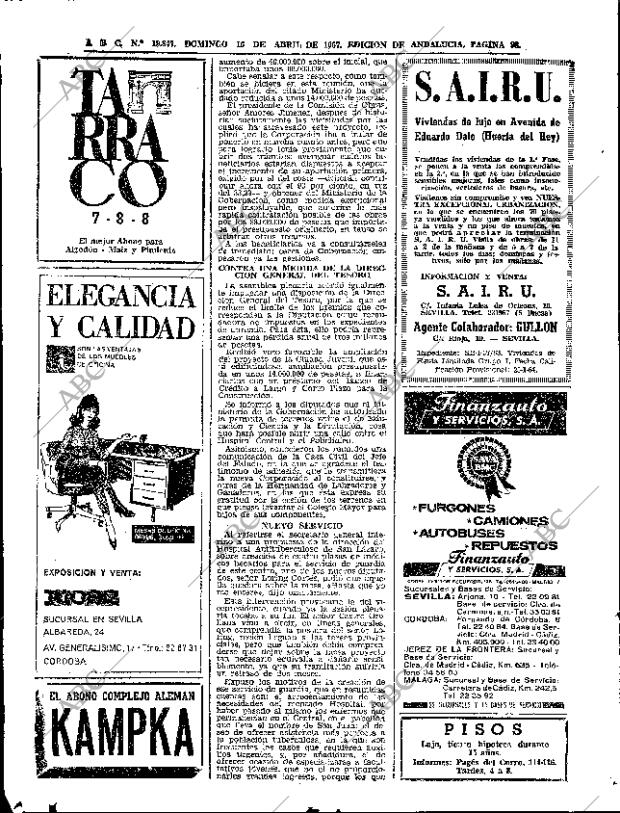 ABC SEVILLA 16-04-1967 página 98