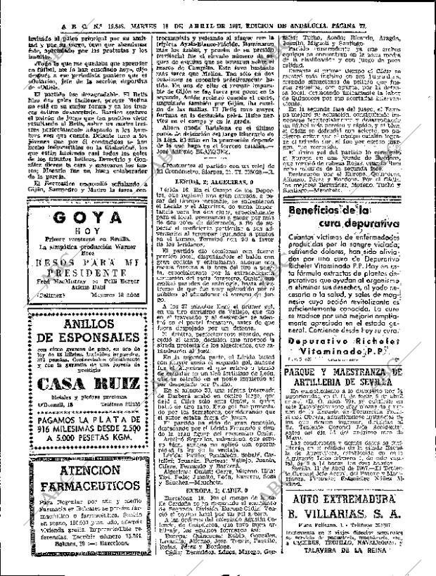 ABC SEVILLA 18-04-1967 página 72