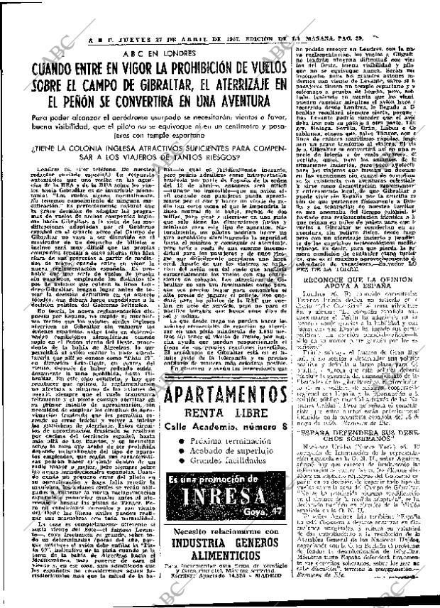 ABC MADRID 27-04-1967 página 39