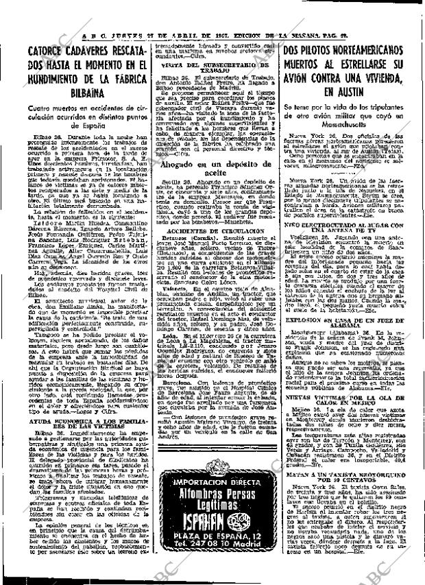 ABC MADRID 27-04-1967 página 42