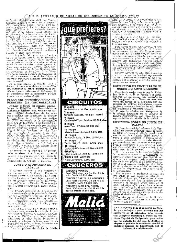 ABC MADRID 27-04-1967 página 50