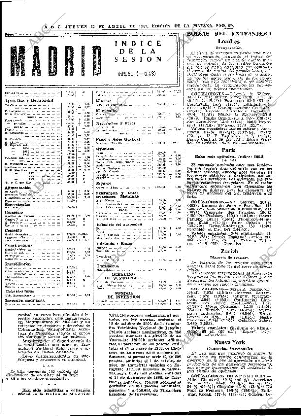 ABC MADRID 27-04-1967 página 59