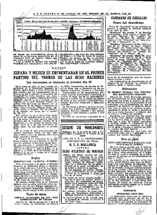 ABC MADRID 27-04-1967 página 62