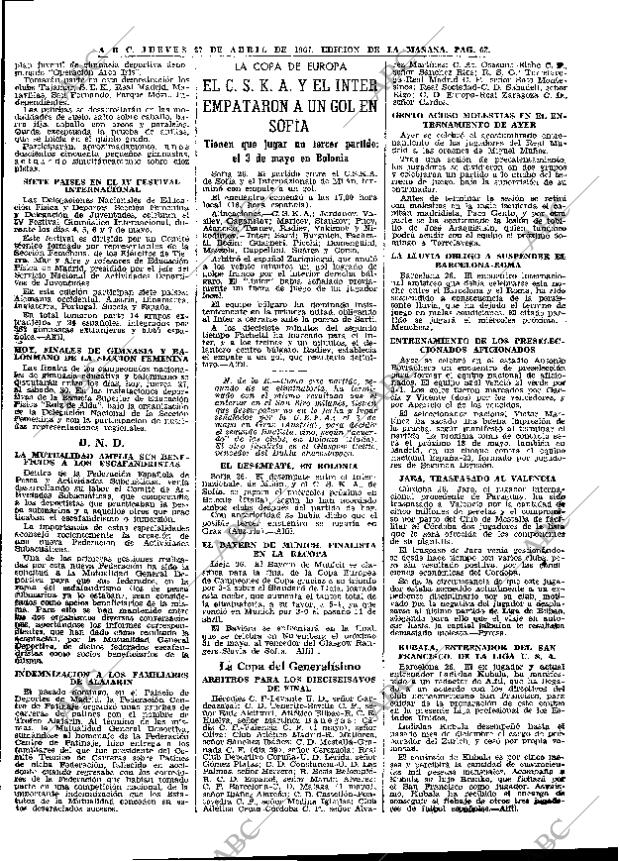 ABC MADRID 27-04-1967 página 63