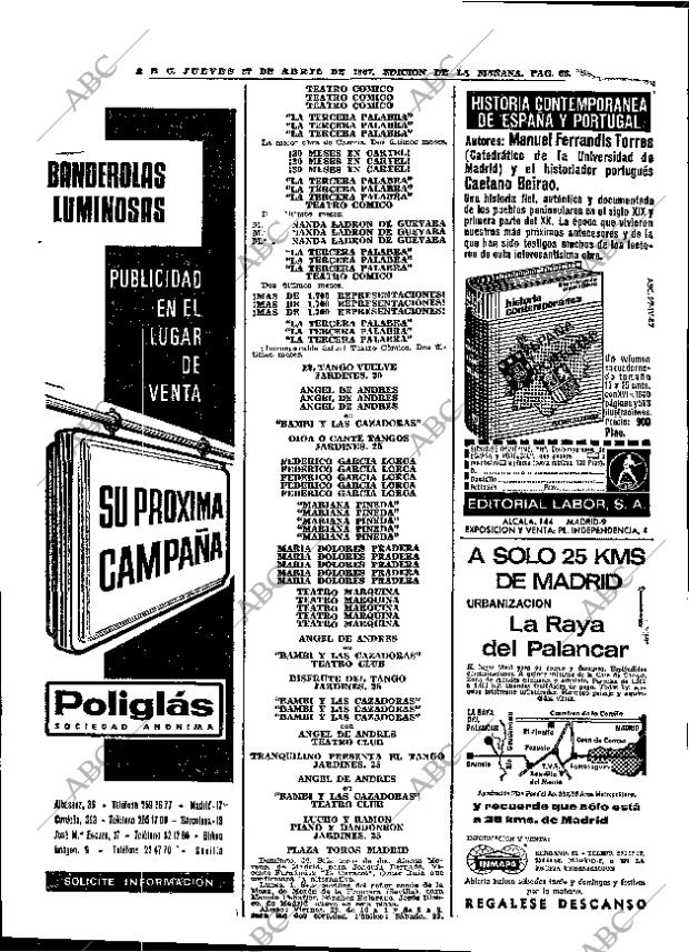 ABC MADRID 27-04-1967 página 66