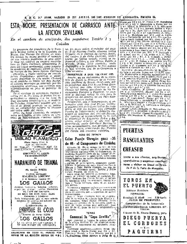 ABC SEVILLA 29-04-1967 página 82