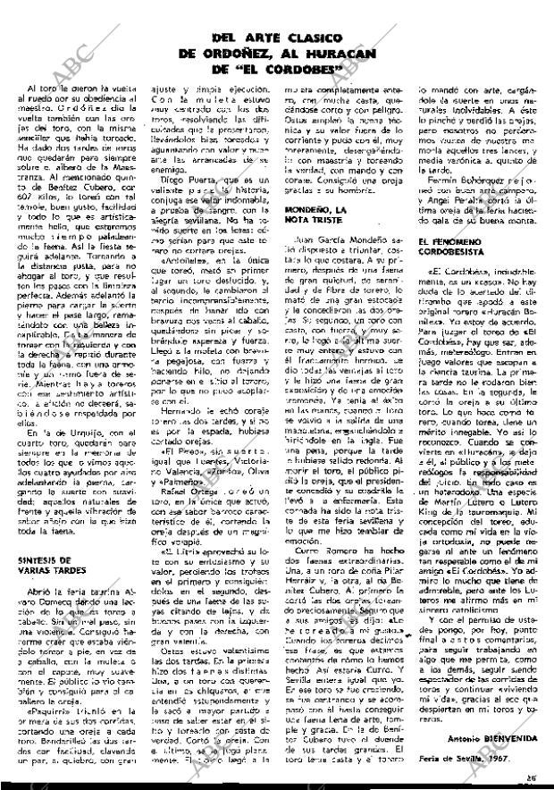 BLANCO Y NEGRO MADRID 29-04-1967 página 35