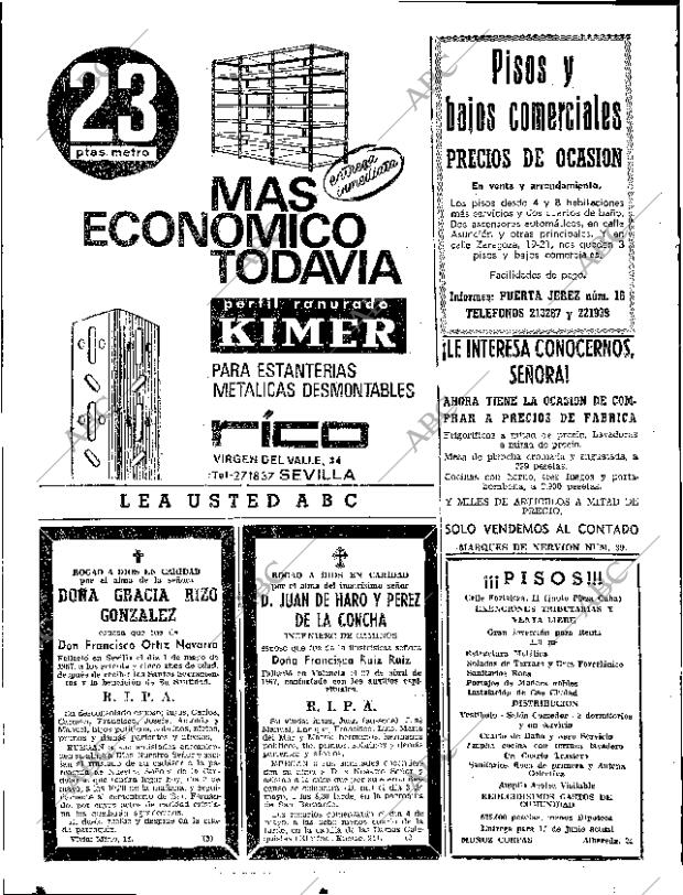 ABC SEVILLA 02-05-1967 página 74