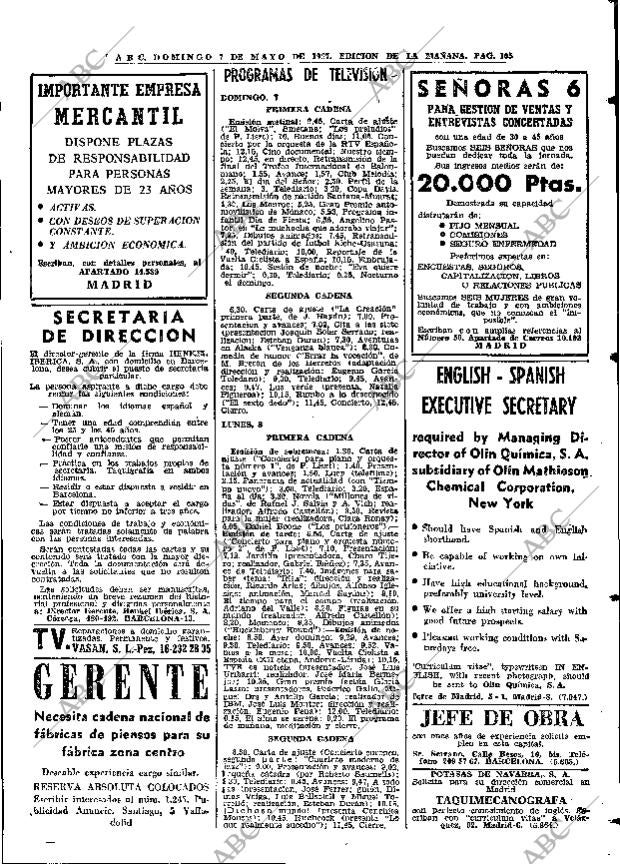 ABC MADRID 07-05-1967 página 105