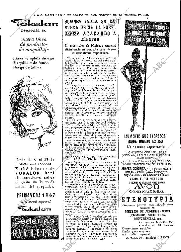 ABC MADRID 07-05-1967 página 54