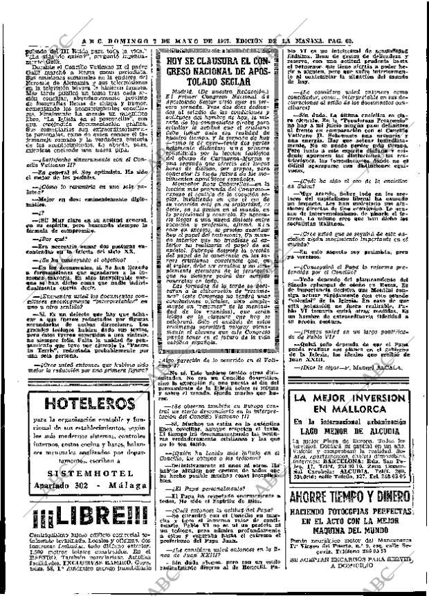 ABC MADRID 07-05-1967 página 60