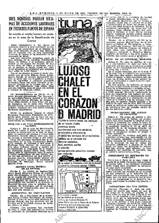 ABC MADRID 07-05-1967 página 64
