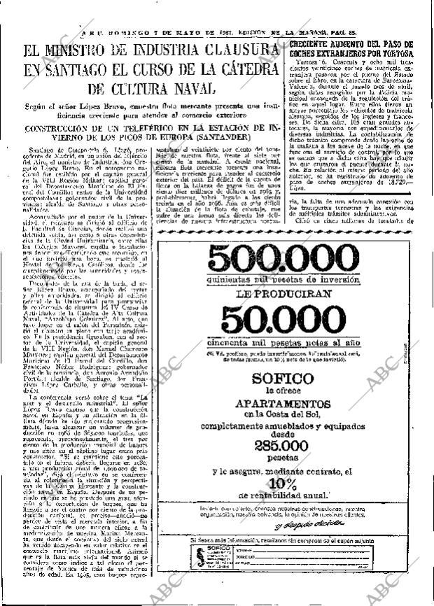 ABC MADRID 07-05-1967 página 65