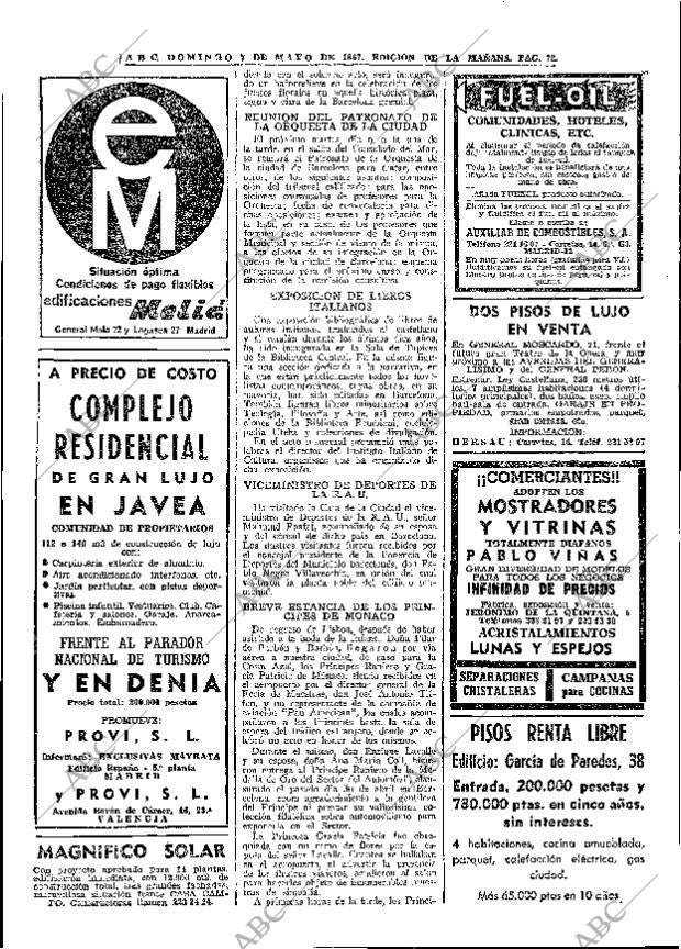 ABC MADRID 07-05-1967 página 72