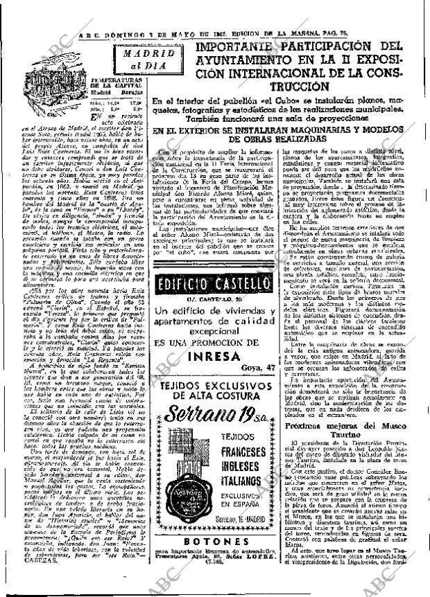ABC MADRID 07-05-1967 página 75