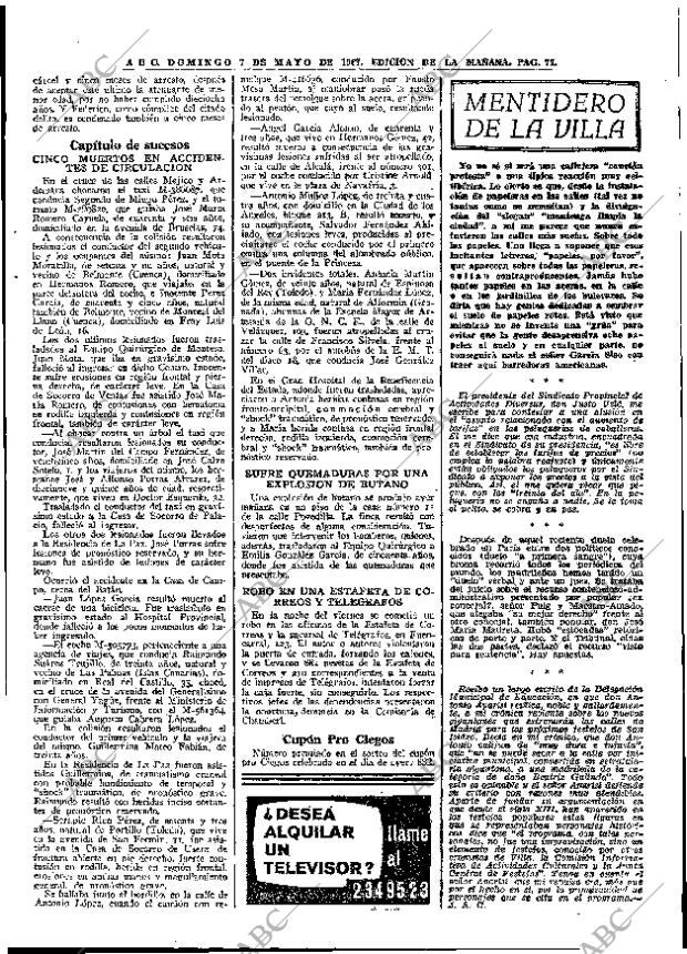 ABC MADRID 07-05-1967 página 77
