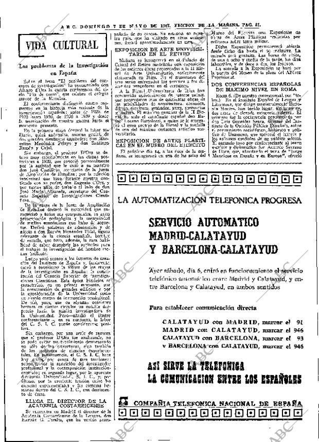 ABC MADRID 07-05-1967 página 81
