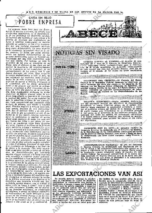 ABC MADRID 07-05-1967 página 84