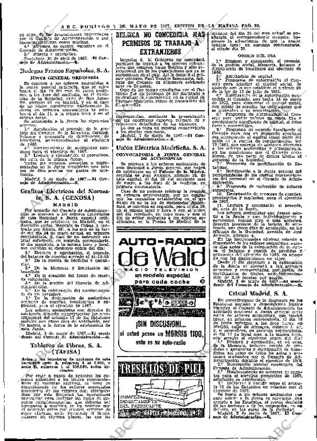 ABC MADRID 07-05-1967 página 89