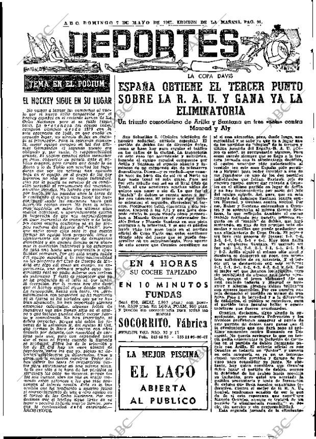 ABC MADRID 07-05-1967 página 91