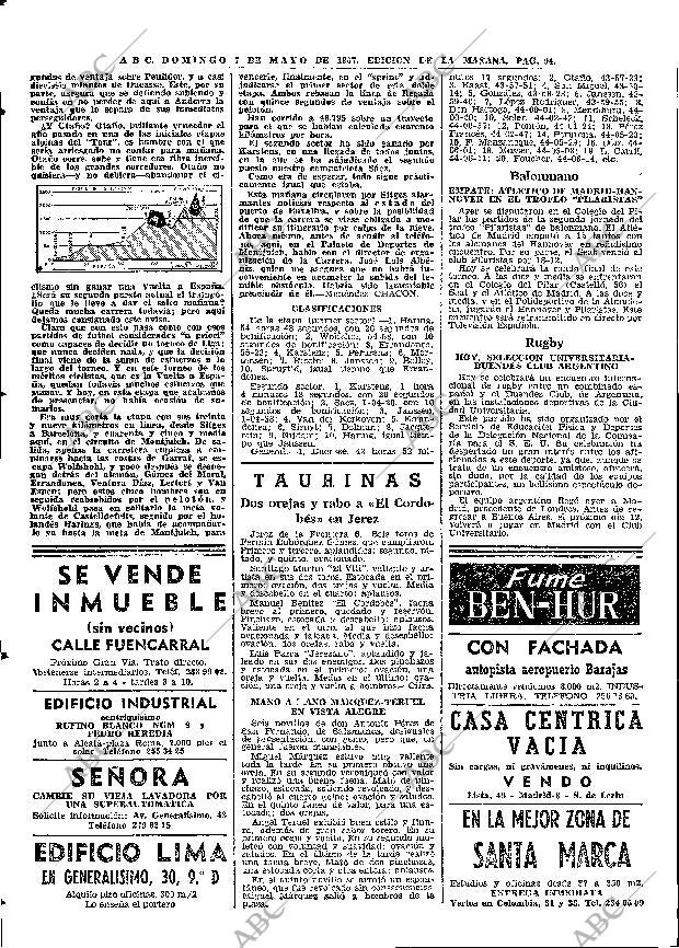 ABC MADRID 07-05-1967 página 94