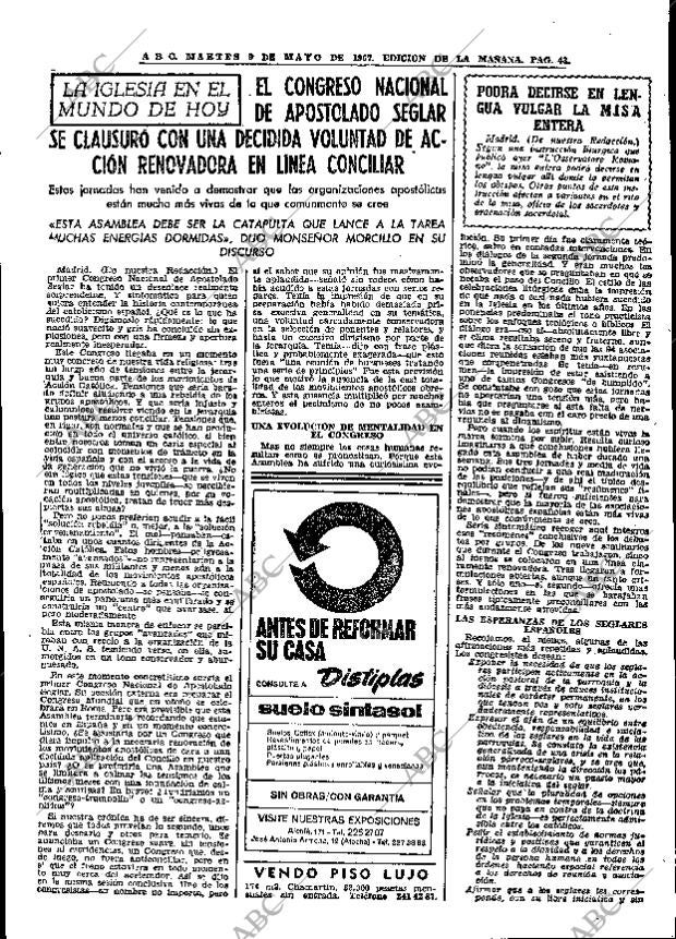 ABC MADRID 09-05-1967 página 43