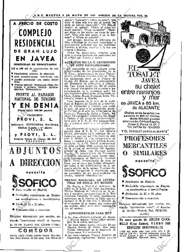 ABC MADRID 09-05-1967 página 58