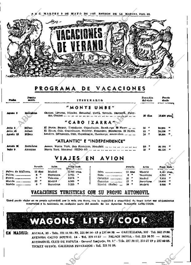 ABC MADRID 09-05-1967 página 66