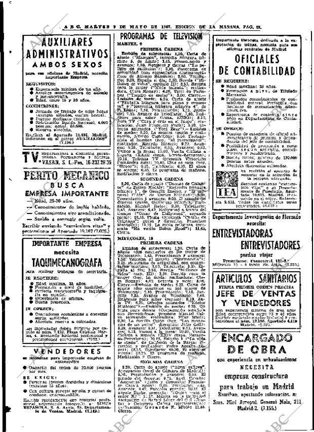 ABC MADRID 09-05-1967 página 88