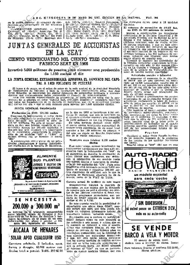 ABC MADRID 10-05-1967 página 104