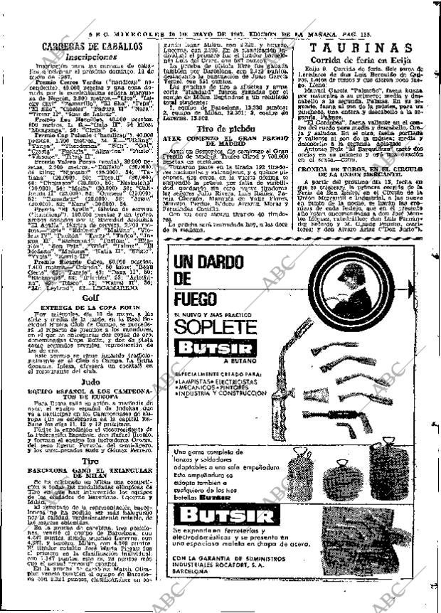 ABC MADRID 10-05-1967 página 115