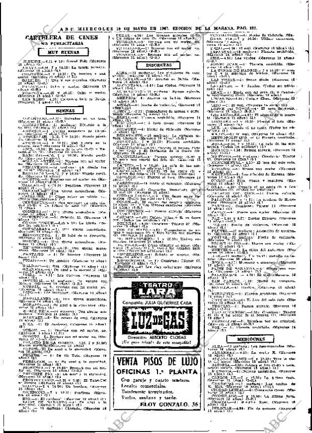 ABC MADRID 10-05-1967 página 121