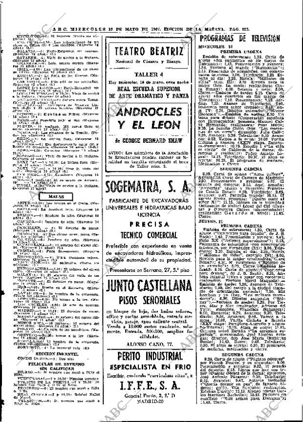 ABC MADRID 10-05-1967 página 122