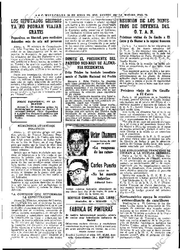 ABC MADRID 10-05-1967 página 73