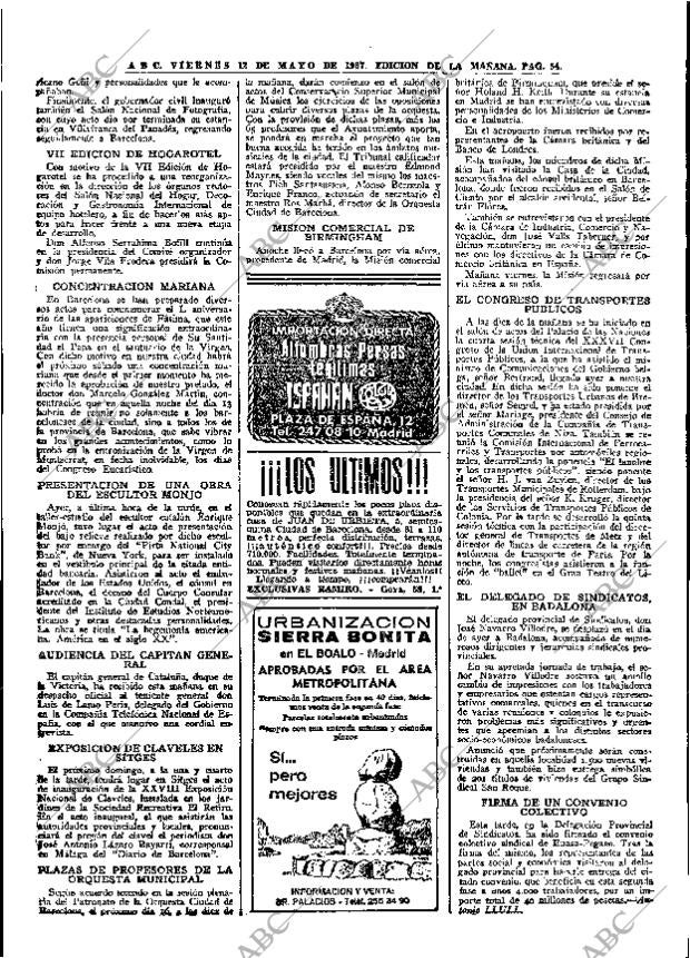 ABC MADRID 12-05-1967 página 54